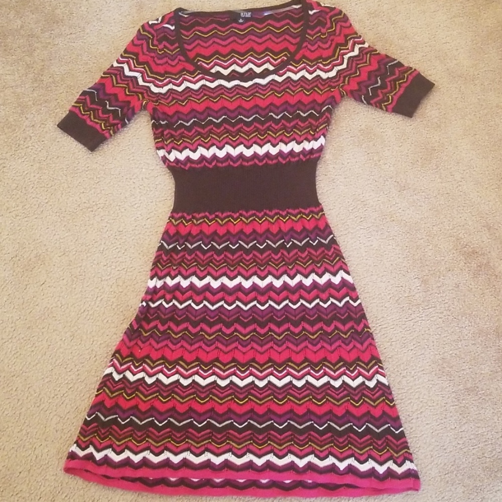 Chevron design dress